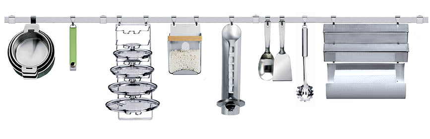 Barre de crédence inox brossé - CRISTEL