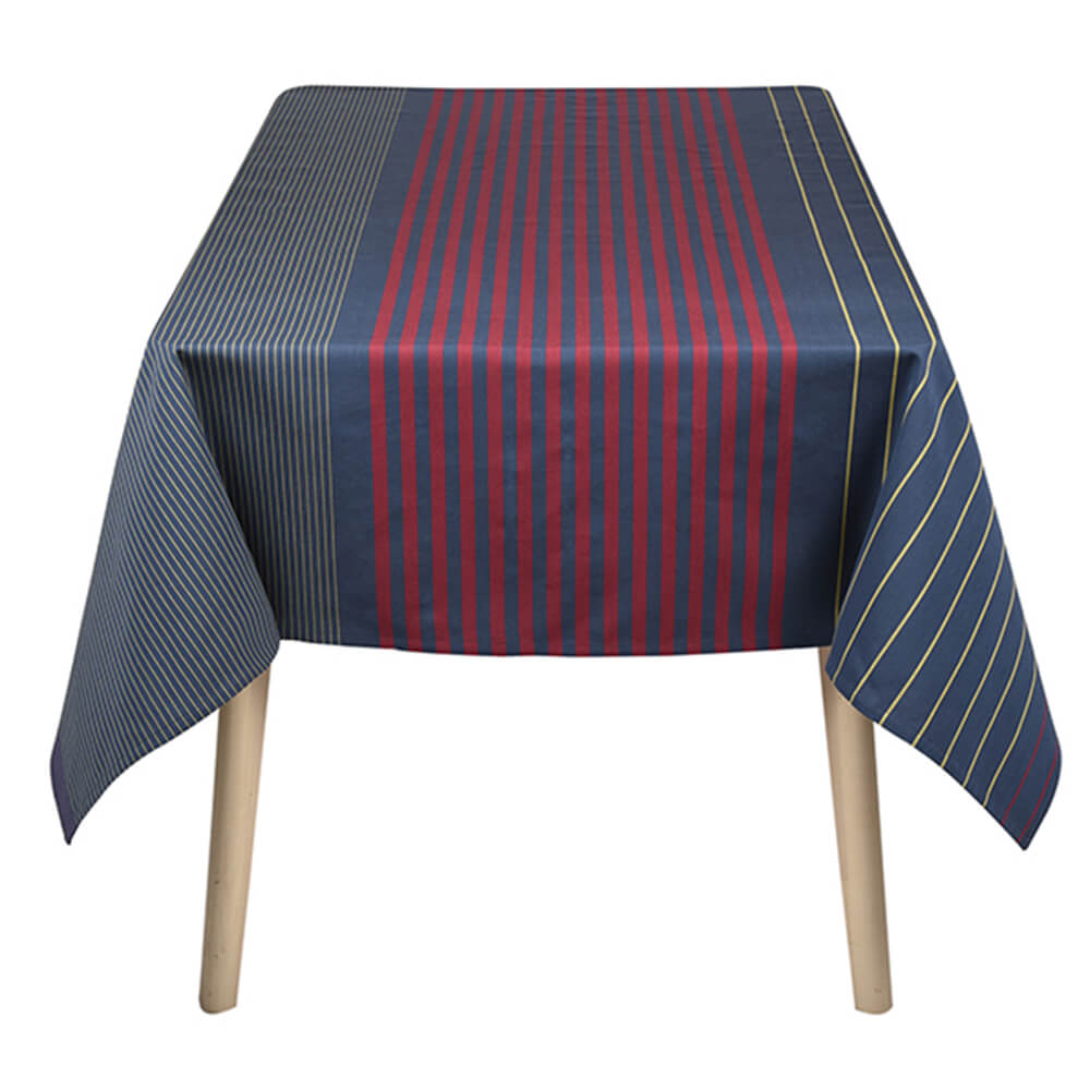 Nappe SAUVELADE BLEU DO présentée dans le sens de la longueur de la marque ARTIGA