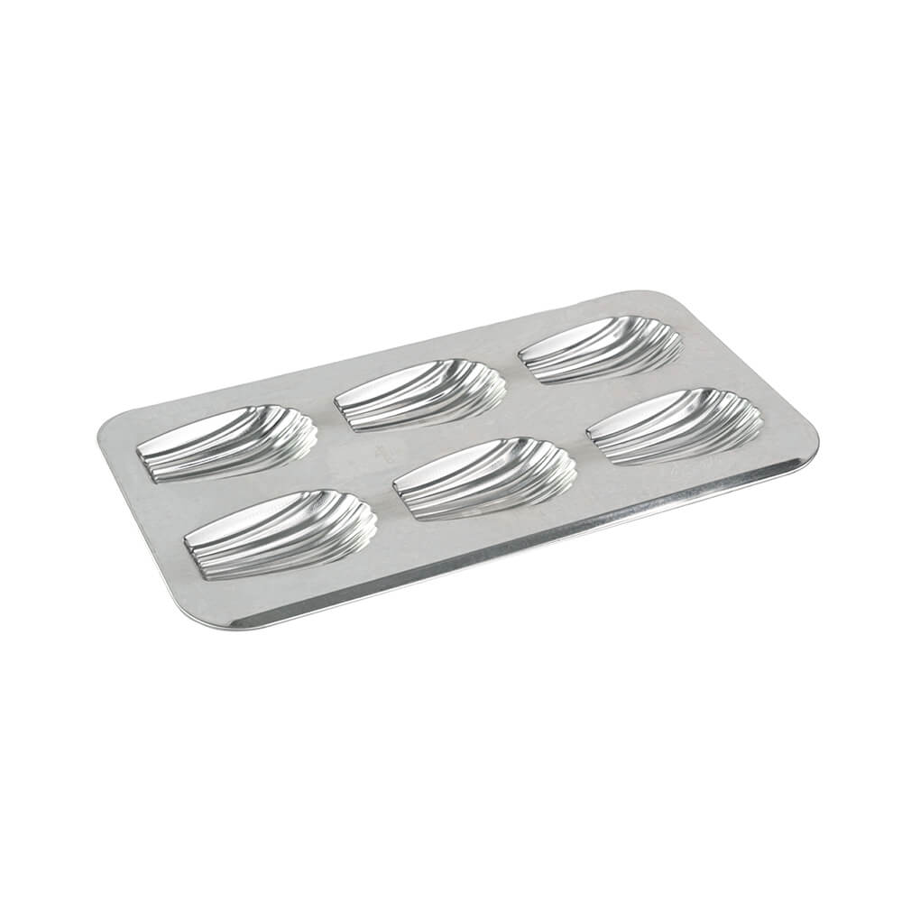 GOBEL Plaque à 6 Madeleines Gourmandes XXL - Moule Acier Antiadhérent Fabriqué En France