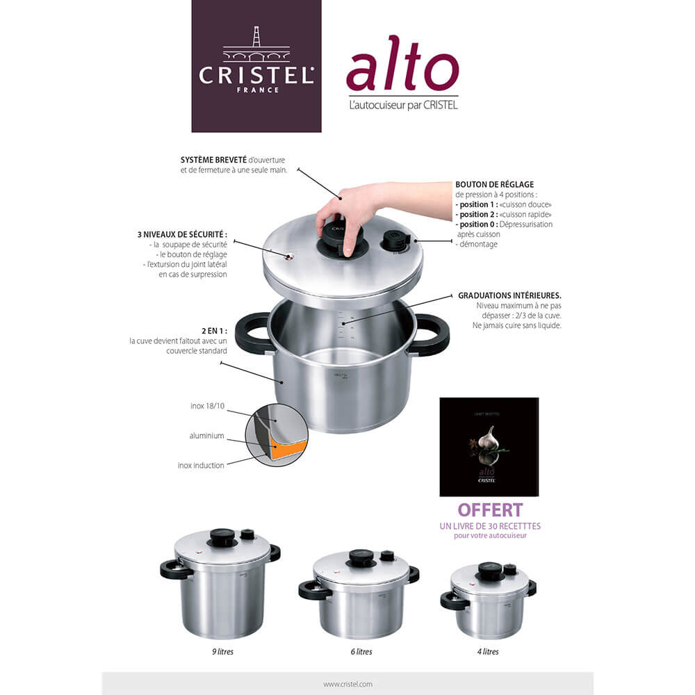 Autocuiseur Alto 4L - CRISTEL