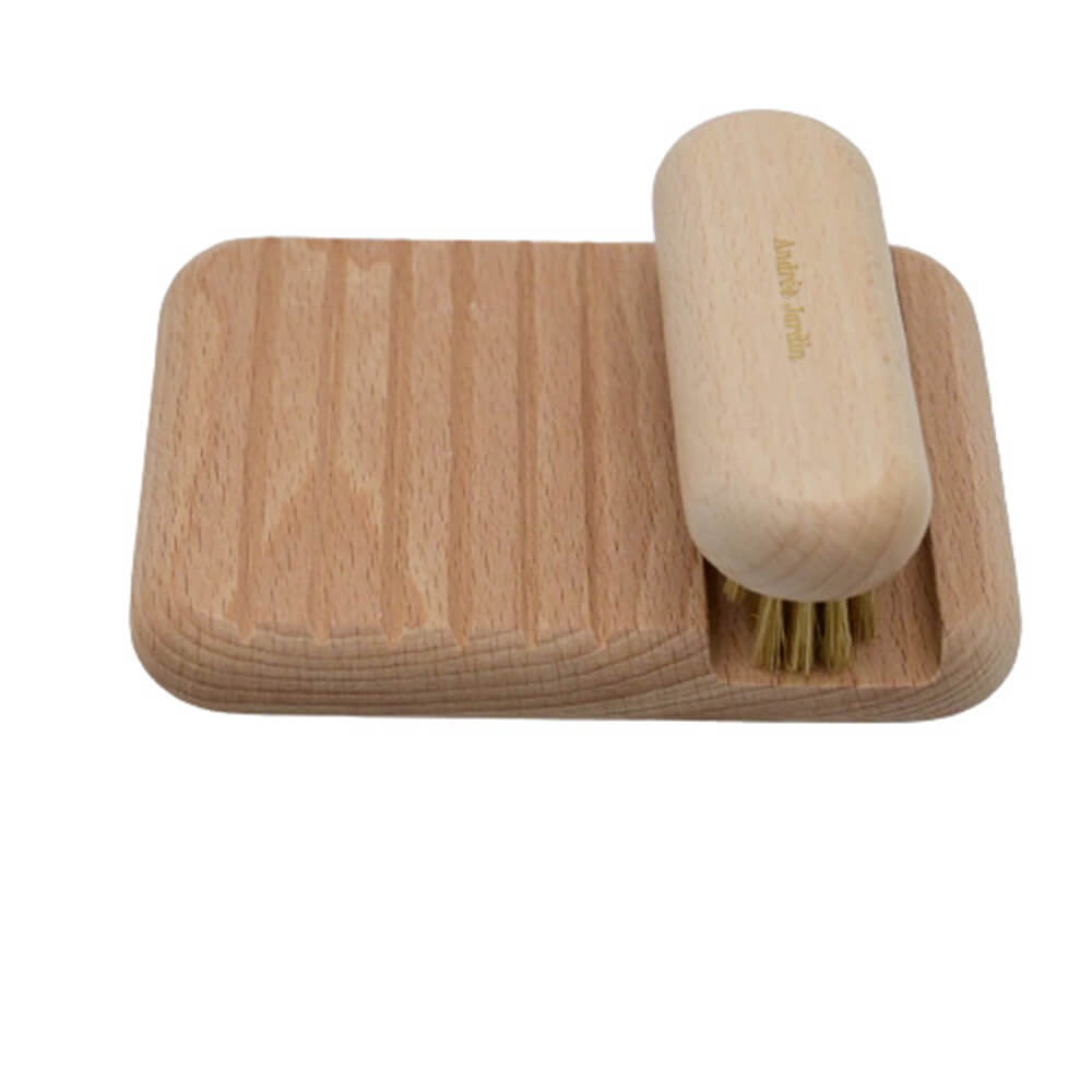 Ensemble brosse et porte-savon en hêtre - ANDREE JARDIN