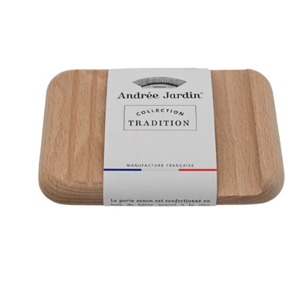 Porte-Savon en hêtre avec étiquette - ANDREE JARDIN