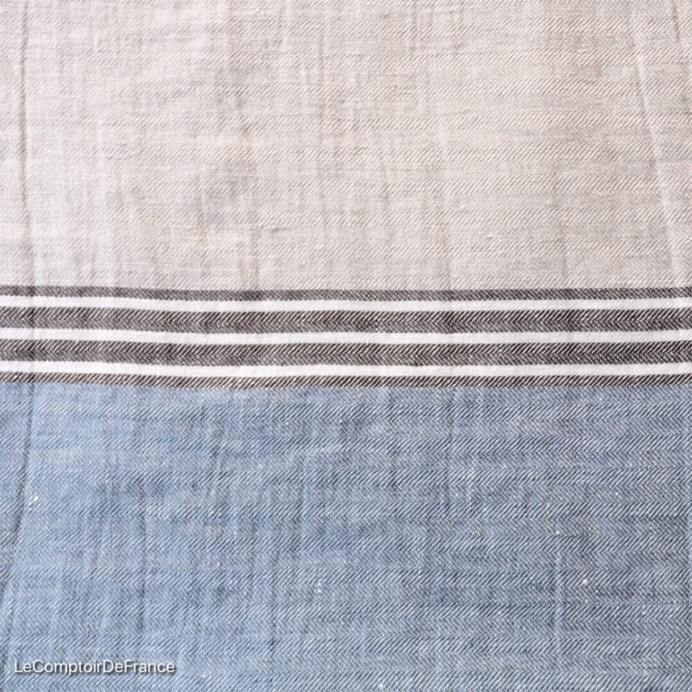 Détail de la nappe Rialto Orage - Charvet Editions