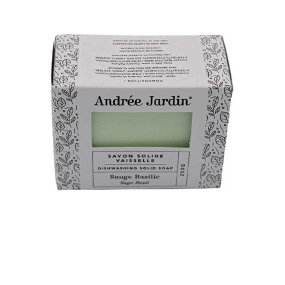 Savon Solide Vaisselle sauge basilic - ANDREE JARDIN