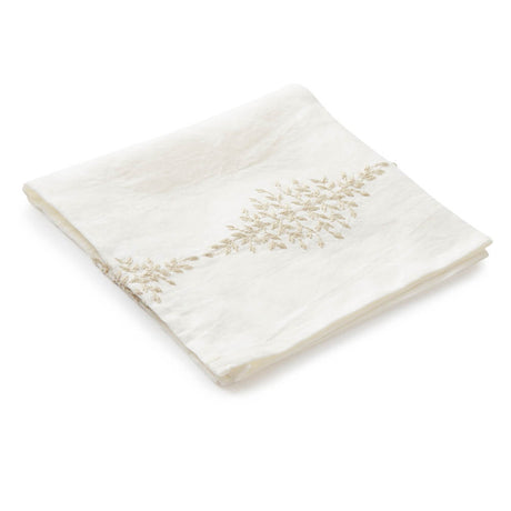 Serviette Reseda Blanc - Charvet Editions