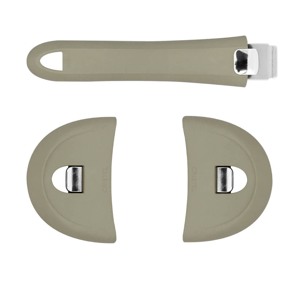 Ensemble poignée + 2 anses Mutine Cristel Taupe