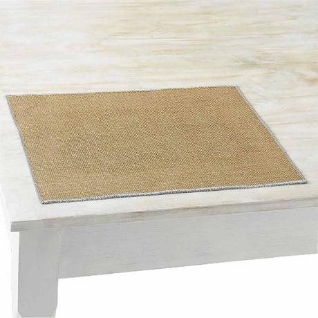 Set de table Quadrille 45x35cm couleur argent - Charvet Editions