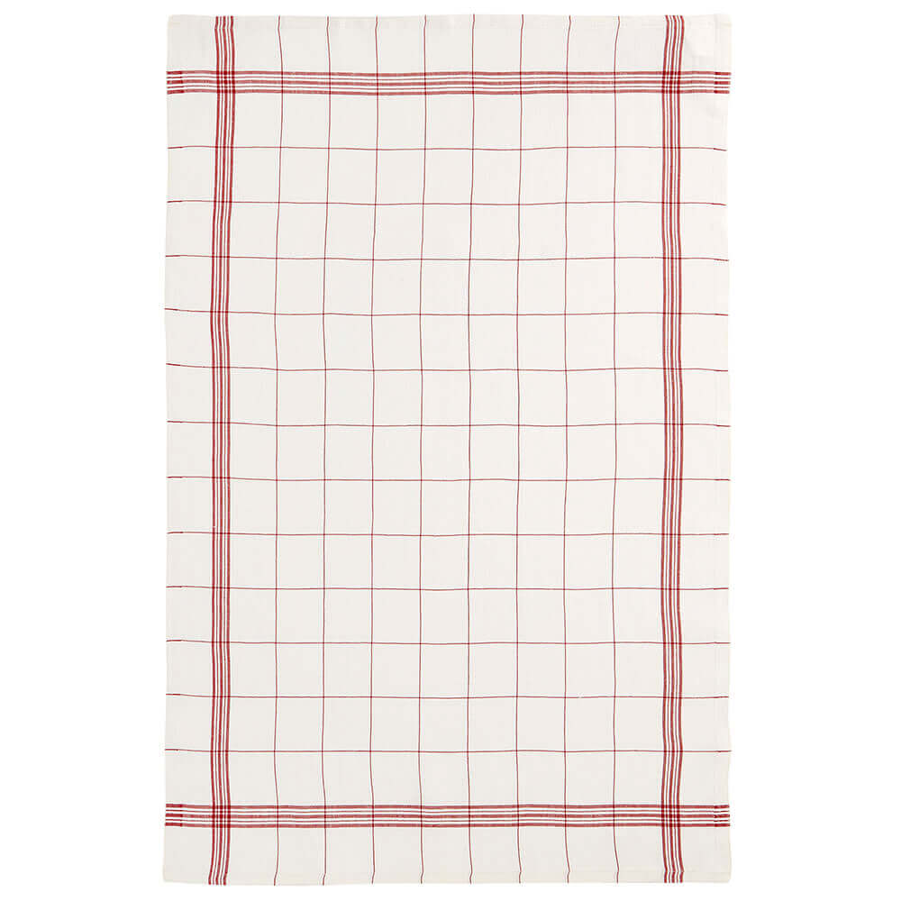 Torchon Bistrot Rouge en lin - Charvet Editions