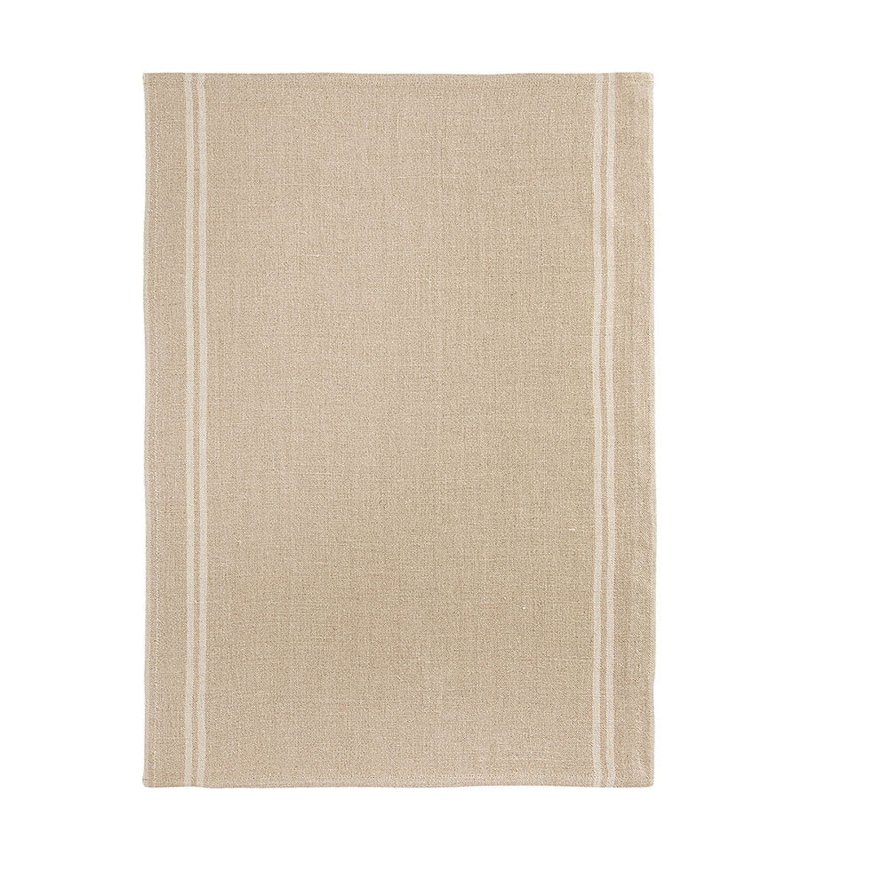 Torchon Lin Lavé Country 52x75cm Ecru - Charvet Editions