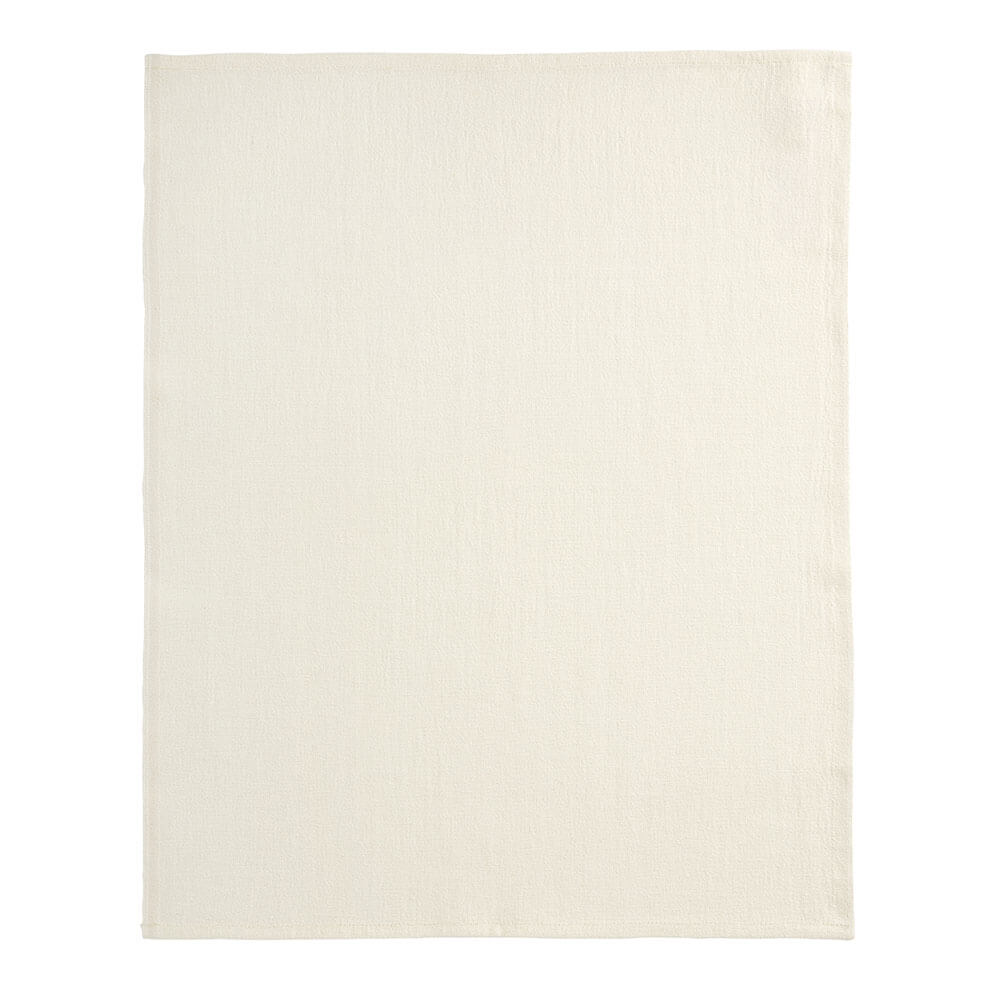 Torchon Doudou Lin 45x75cm blanc - Charvet Editions