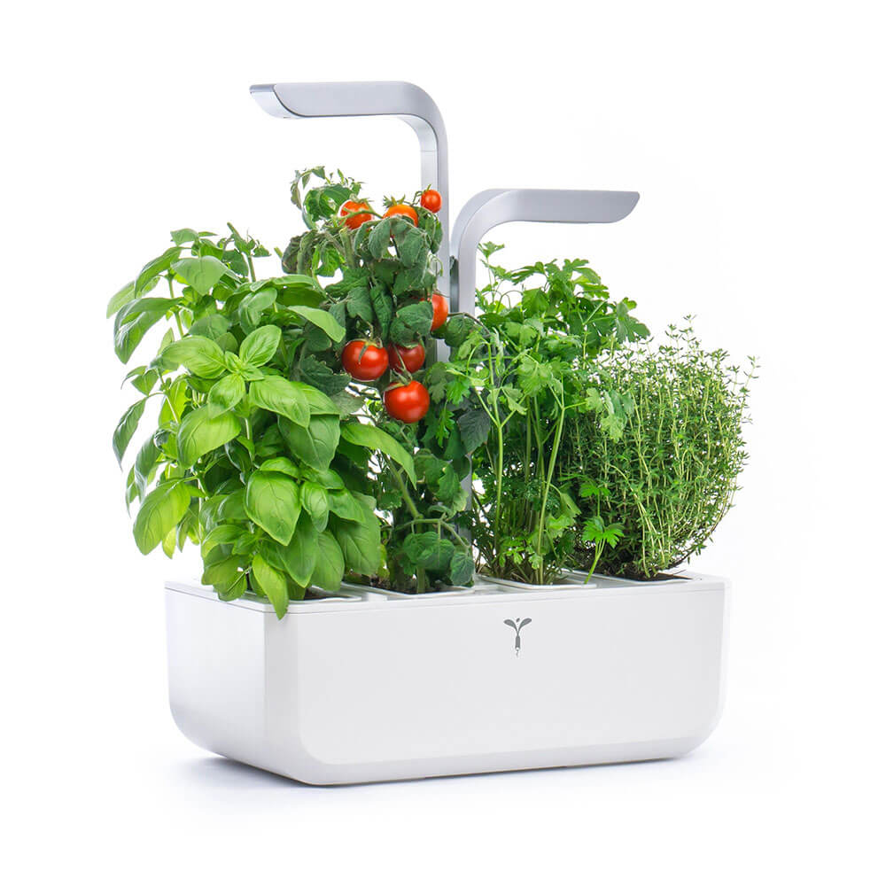Potager d'intérieur Véritable Smart Blanc avec 4 lingots OFFERTS vue de biais - VERITABLE