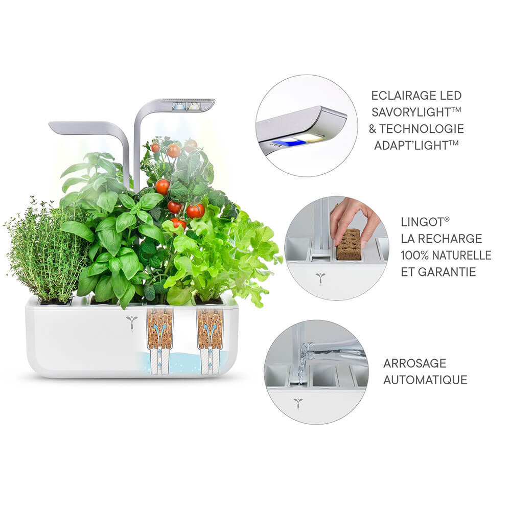 Mode de fonctionnement du Potager d'intérieur Véritable Smart Blanc avec 4 lingots OFFERTS - VERITABLE