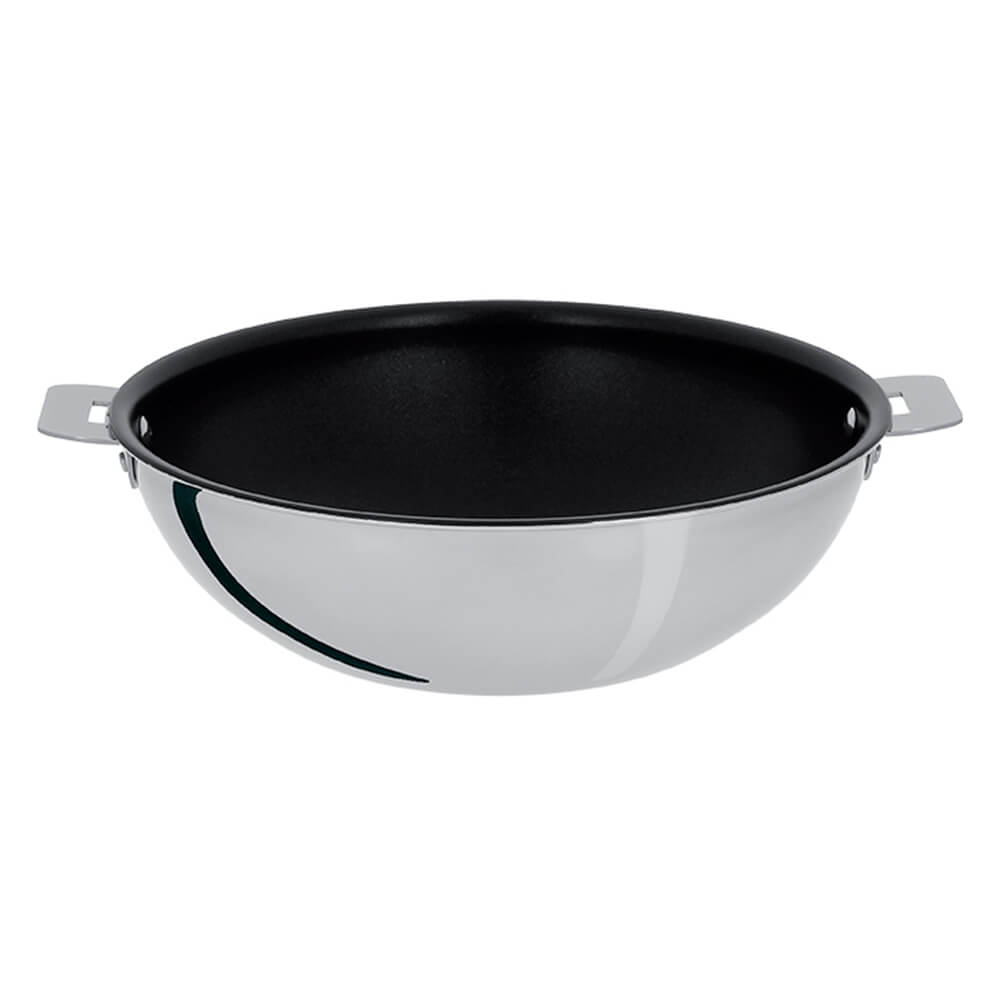 Wok anti-adhérent Casteline Cristel poignée amovible
