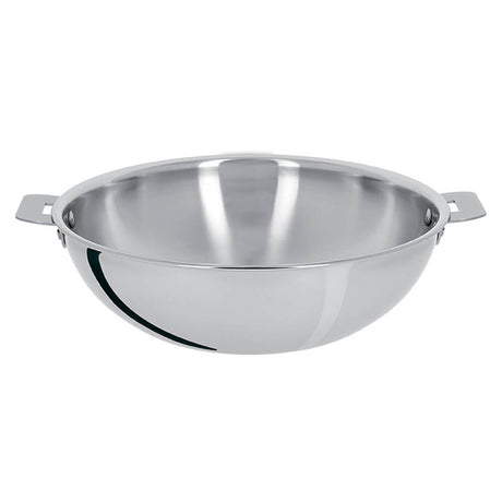 Wok inox Casteline Cristel à poignée amovible