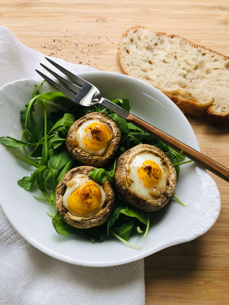 Champignons farcis aux oeufs de caille Recette Apéritif festif Le Comptoir de France