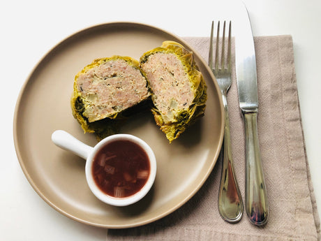 Choux farcis - sauce au vin