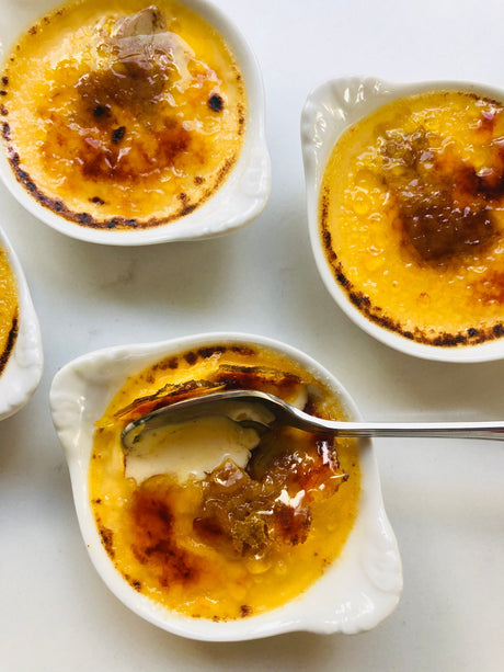 Crèmes brûlées au foie gras