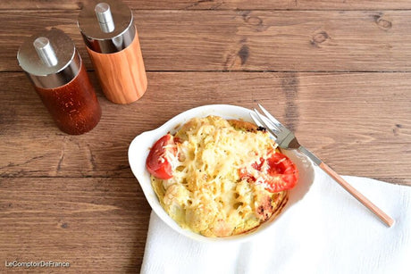 Gratin de chou-fleur au curry et lait de coco