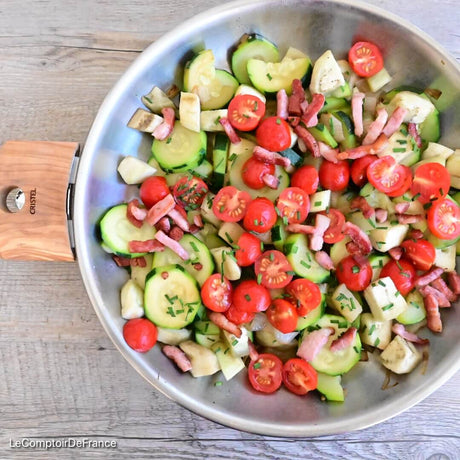 Poêlée de légumes et lardons recette