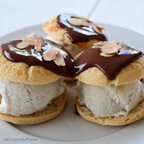Profiteroles sauce chocolat sans gluten et sans lactose