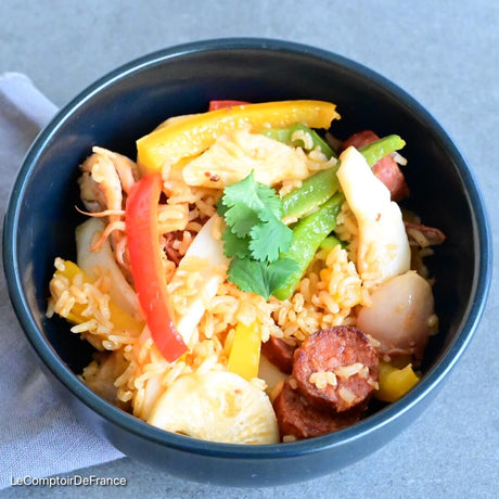 Riz sauté aux encornets