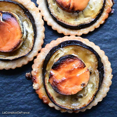 Tartelettes à l'aubergine et au fromage de chèvre