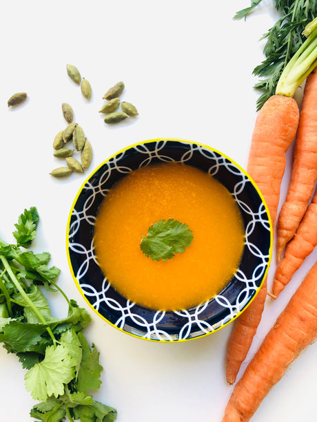 Soupe de carottes et cardamome