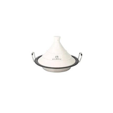 Tajine Baumalu blanche sur fond blanc