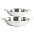 Lot de 2 Plats Sautoir Inox Castel'Pro - CRISTEL