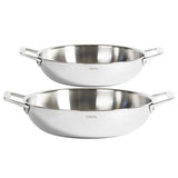 Lot de 2 Plats Sautoir Inox Castel'Pro - CRISTEL