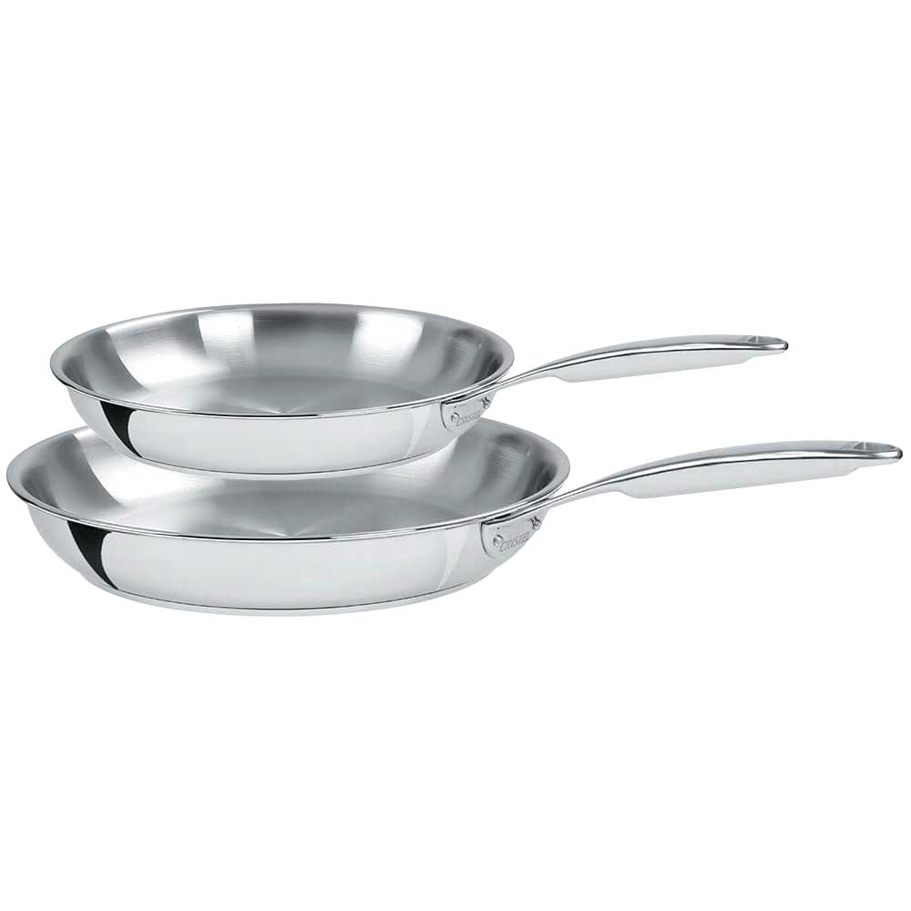 Lot de 2 Poêles inox Multiply CASTEL'PRO - CRISTEL