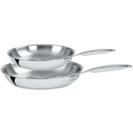 Lot de 2 Poêles inox Multiply CASTEL'PRO - CRISTEL