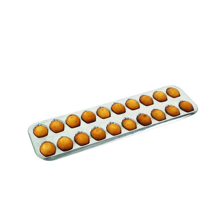 Plaque fer blanc avec 20 mini-madeleines - GOBEL