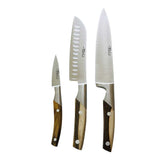 Lot de 3 couteaux de cuisine Le Thiers Pistachier - GOYON-CHAZEAU