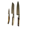 Coffret 3 couteaux de cuisine Le Thiers Pistachier - GOYON-CHAZEAU