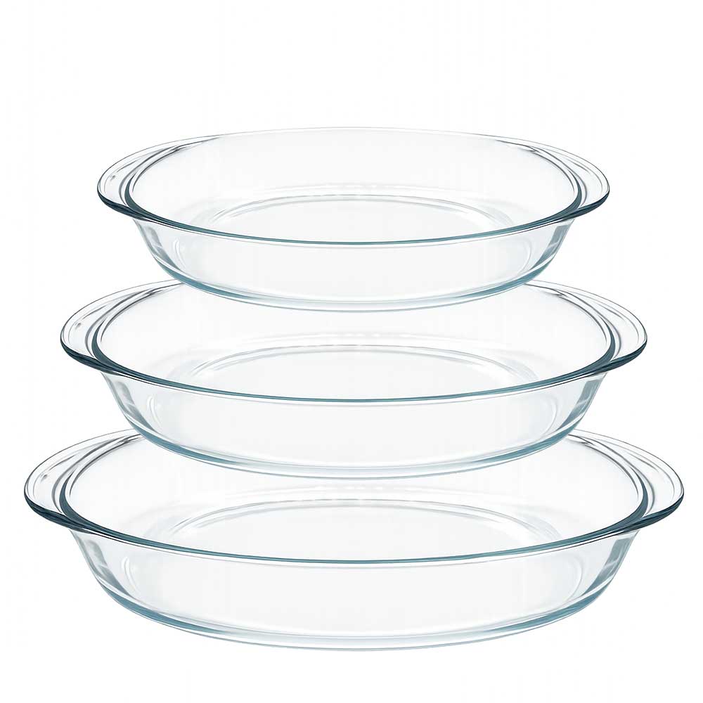 Lot de 3 plats à four ovales - DURALEX
