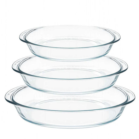 Lot de 3 plats à four ovales - DURALEX