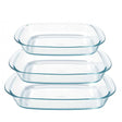 Lot de 3 plats à four rectangulaires - DURALEX