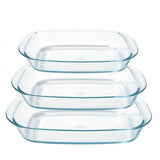 Lot de 3 plats à four rectangulaires - DURALEX