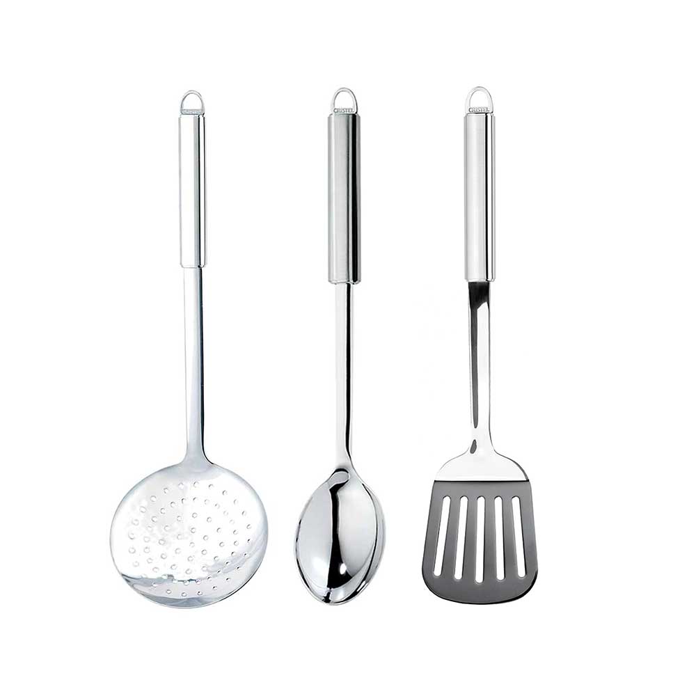 Lot de 3 spatules inox - CRISTEL