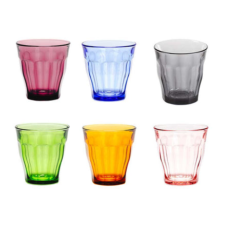 Lot de 6 verres 25 cl Colorés PICARDIE - DURALEX