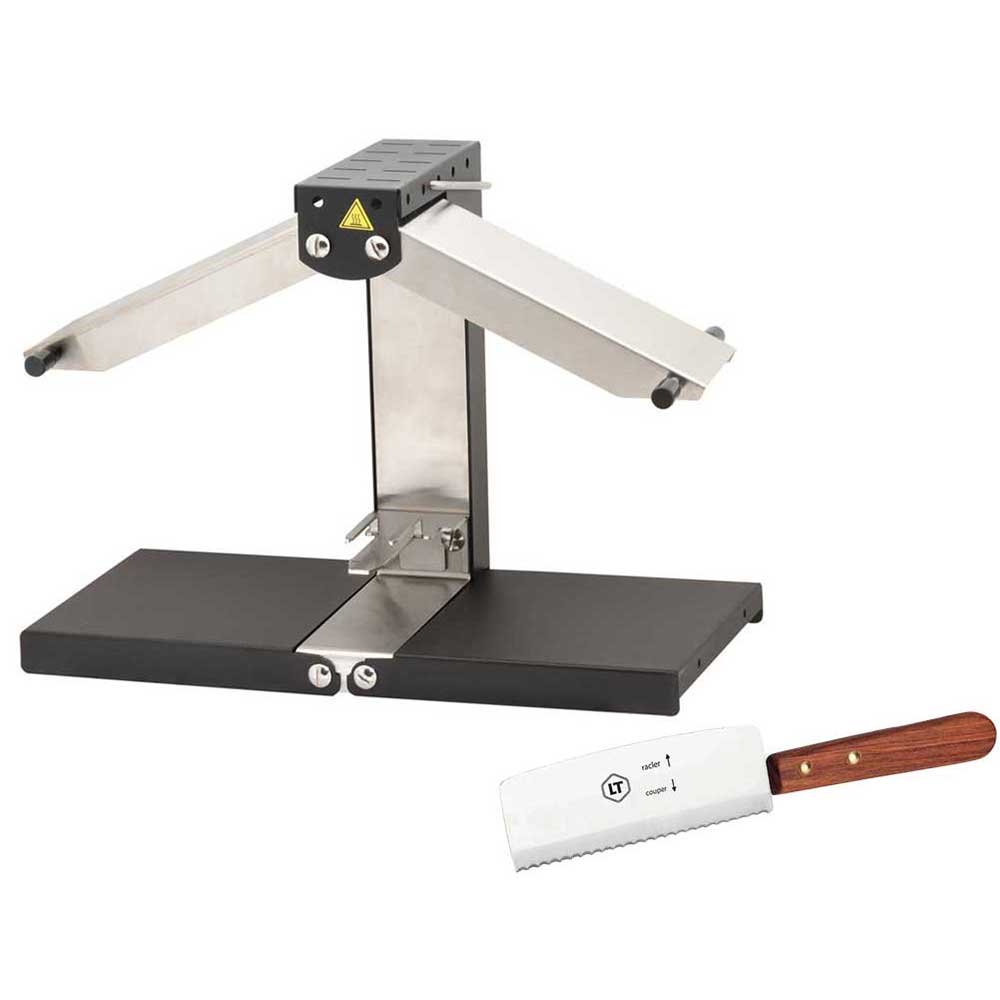 Appareil à Raclette Brezière noir et Couteau à raclette inclus - Louis Tellier