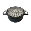 Barbecue de table Grill'Chic noir avec grille en inox. Design élégant et compact.