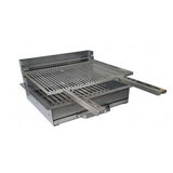 Barbecue Inox Charbon avec Chariot et Couvercle - PLANCHA TONIO en promo