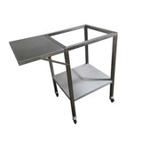 Barbecue Inox Charbon avec Chariot et Couvercle - PLANCHA TONIO pas cher