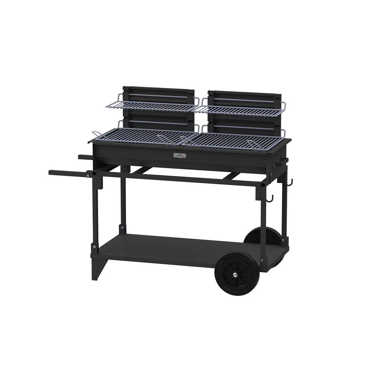 Barbecue XL Double Foyer sur Chariot - LE MARQUIER