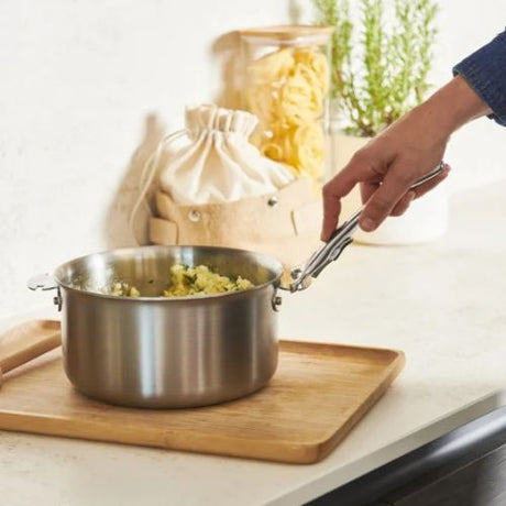 Batterie de 3 pièces ALCHIMY LOQY DE BUYER utilisée pour la cuisson avec poignée amovible