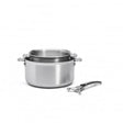 Batterie de 3 pièces ALCHIMY LOQY DE BUYER avec deux casseroles en inox et poignée amovible