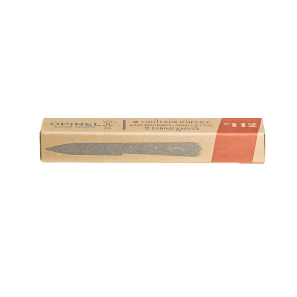 Opinel set de 2 Couteaux d'office N°112 naturel, inoxydable