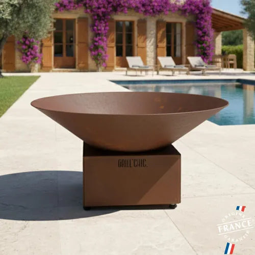 Bol à feu Cévenol Pool - Acier CORTEN - GRILL CHIC